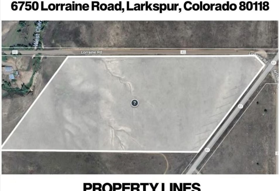 Land for Sale in Larkspur Colorado 80118